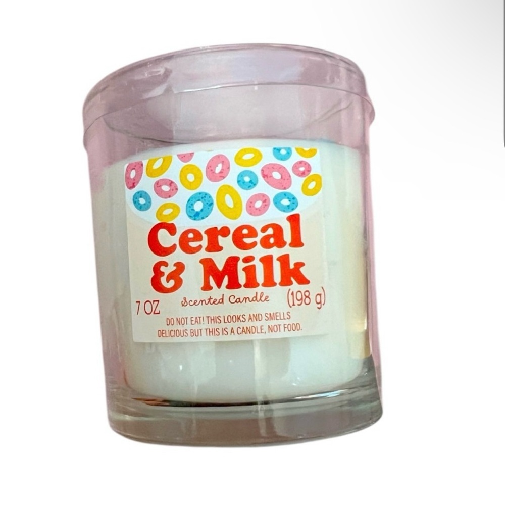 Cereal & Milk Scented Candle - White